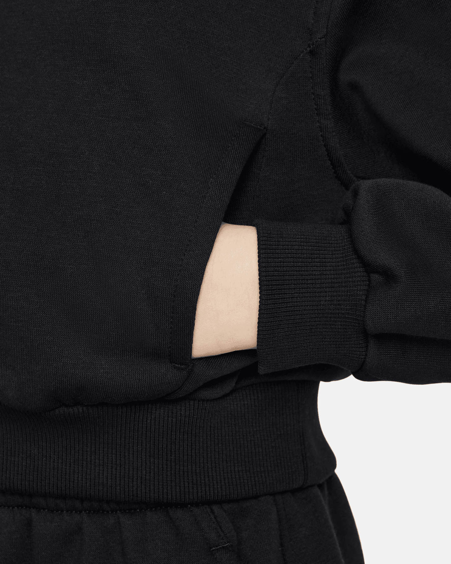 Felpa NIKE CROP BIG LOGO JR - Nero - 3 | Cisalfa Sport