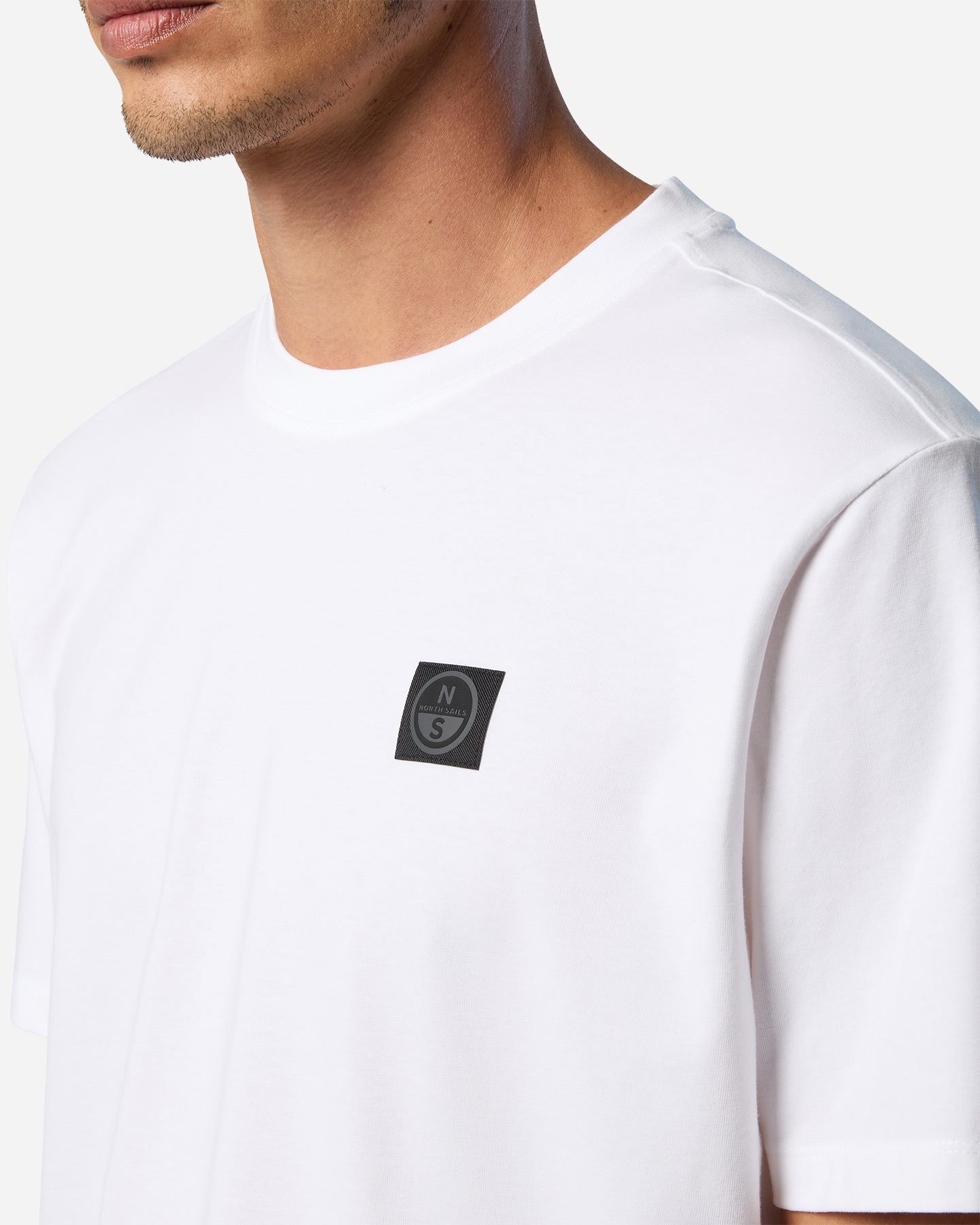 T-shirt NORTH SAILS SMALL PATCH TECK M - Bianco - 5 | Cisalfa Sport