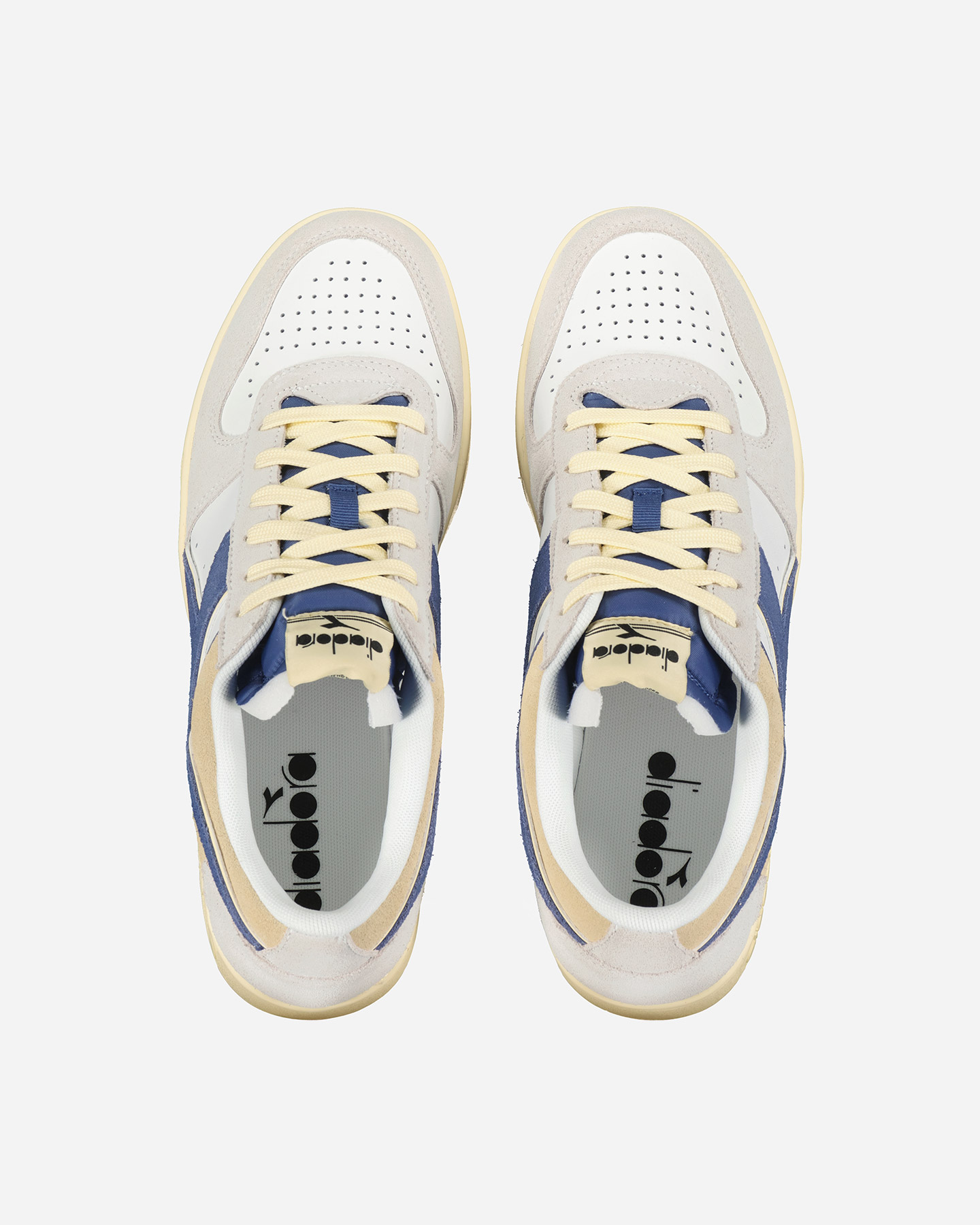 Scarpe sneakers DIADORA MAGIC BASKET LOW SUEDE LEATHER M - Bianco - 3 | Cisalfa Sport