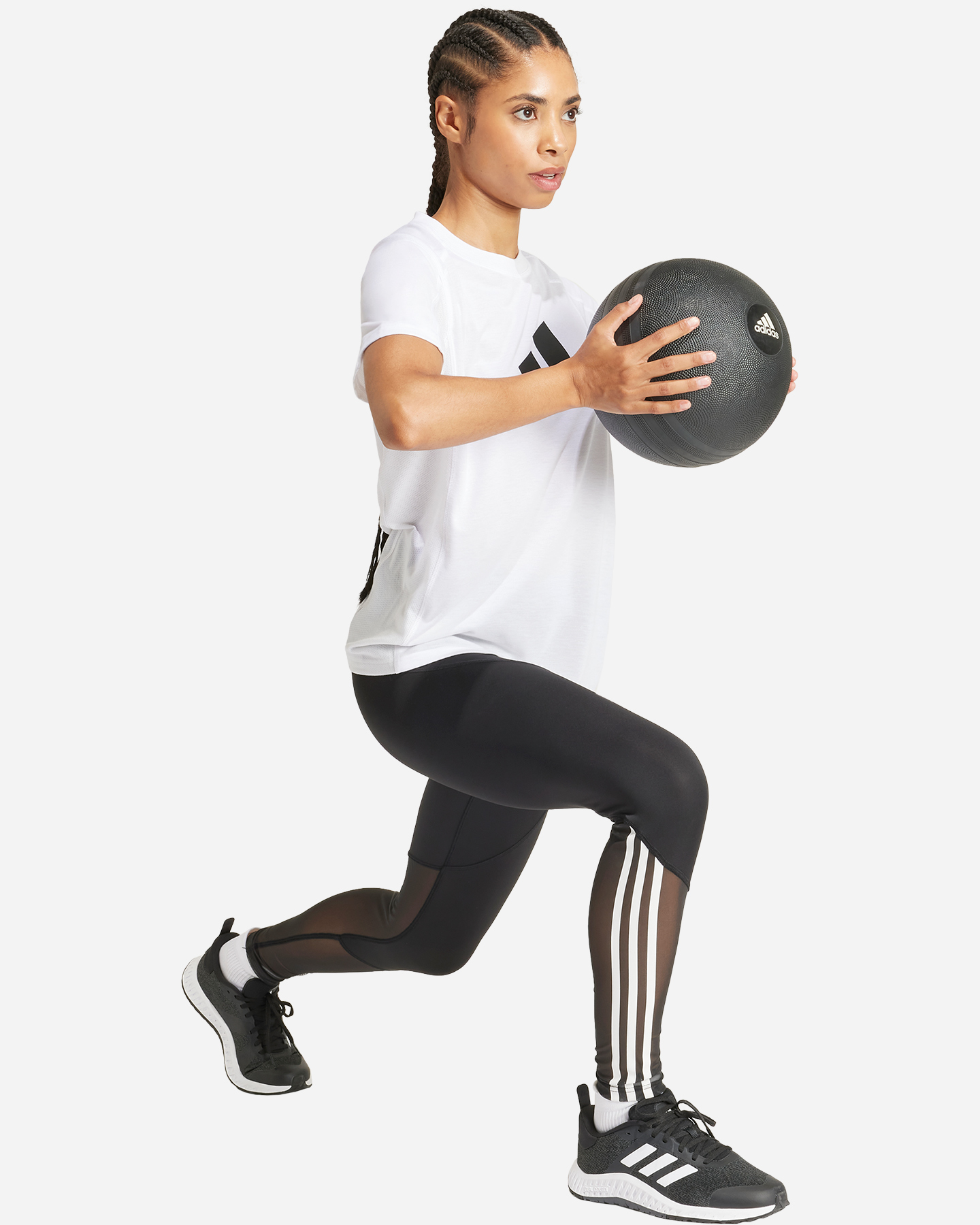 T-shirt training ADIDAS ESSENTIAL BIG LOGO W - Bianco - 3 | Cisalfa Sport