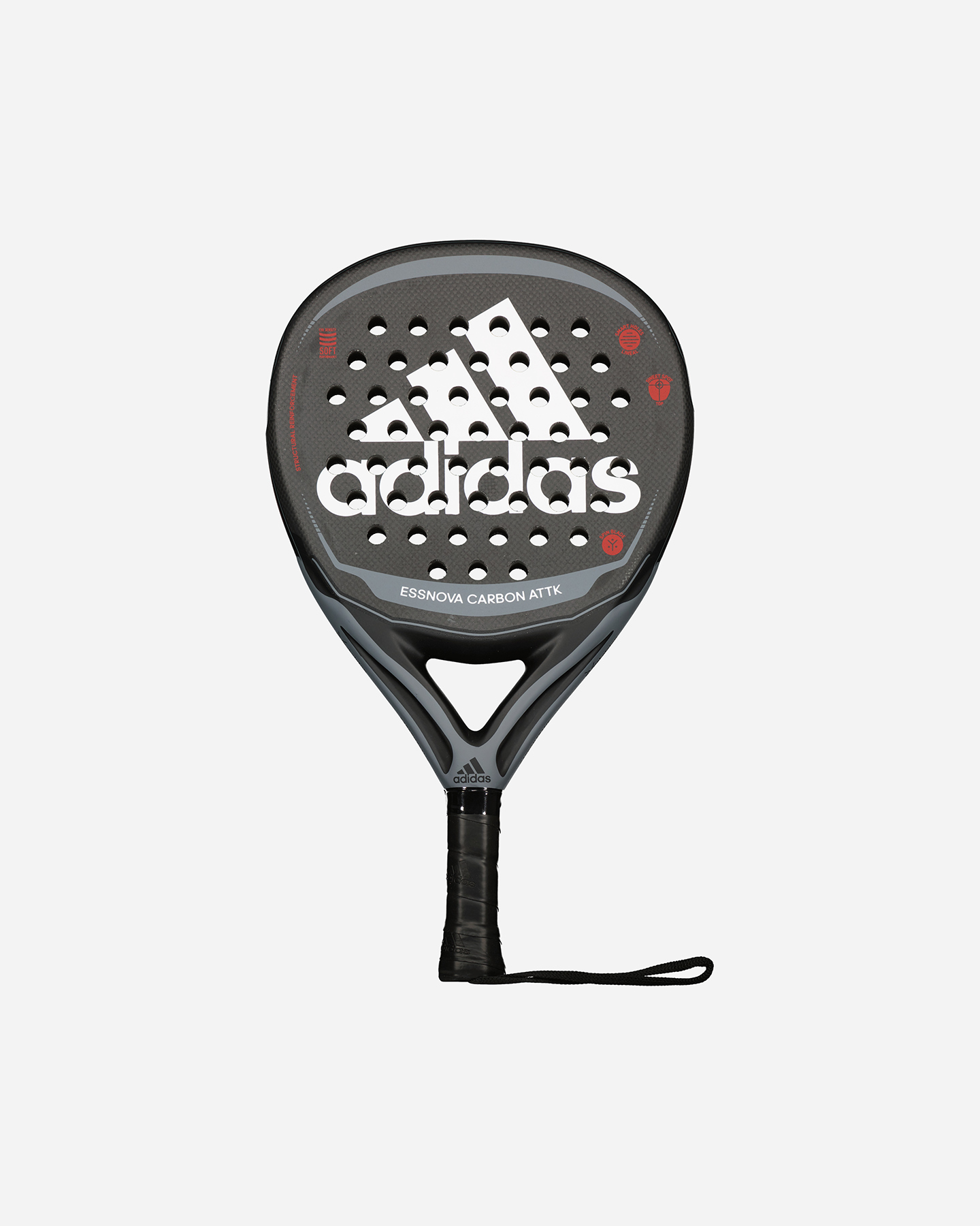 Racchetta padel performance ADIDAS ESSNOVA CARBON ATTAK 3.1 LTD PADEL - Nero - 0 | Cisalfa Sport