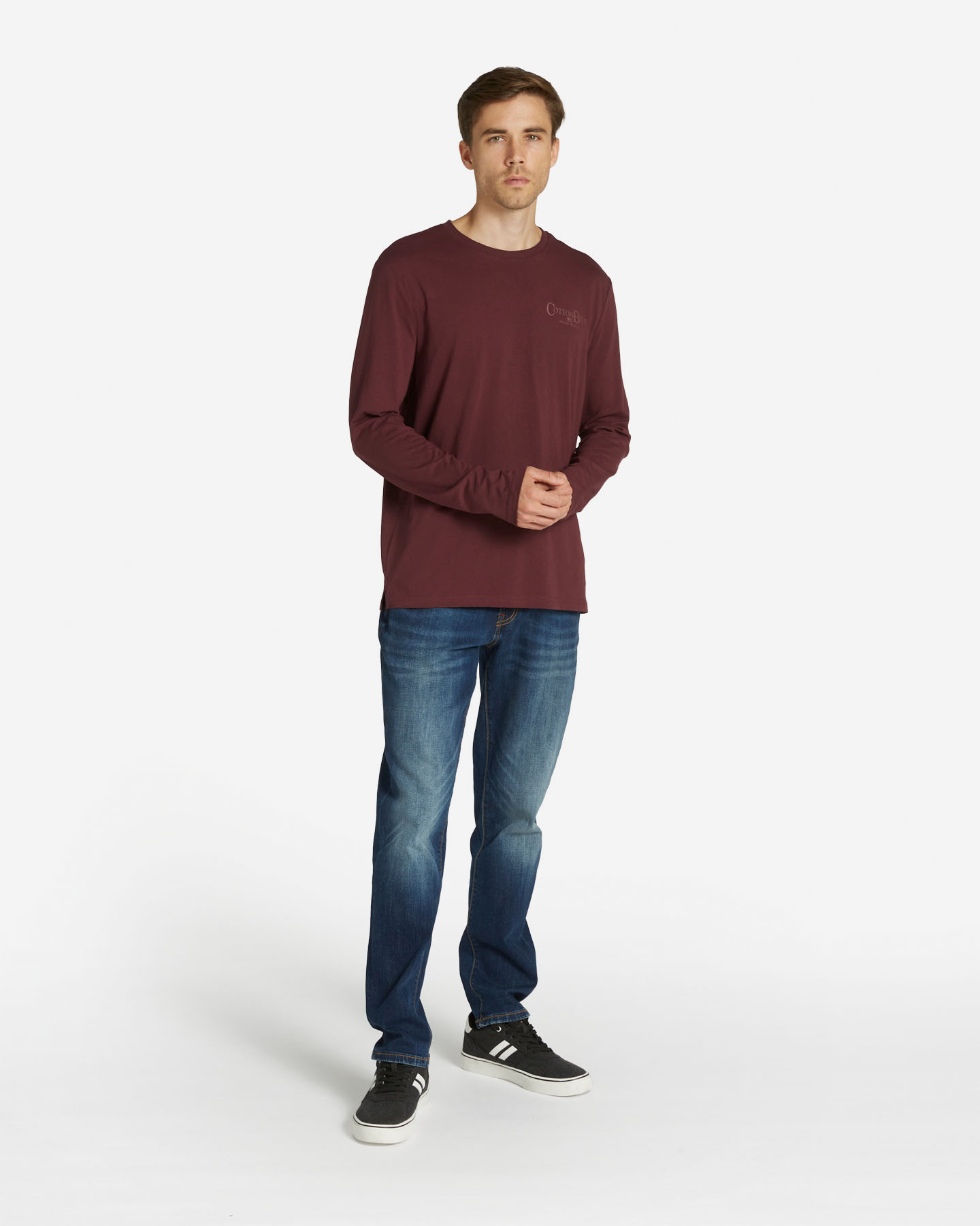 T-shirt COTTON BELT ESSENTIAL M - Rosso - 1 | Cisalfa Sport