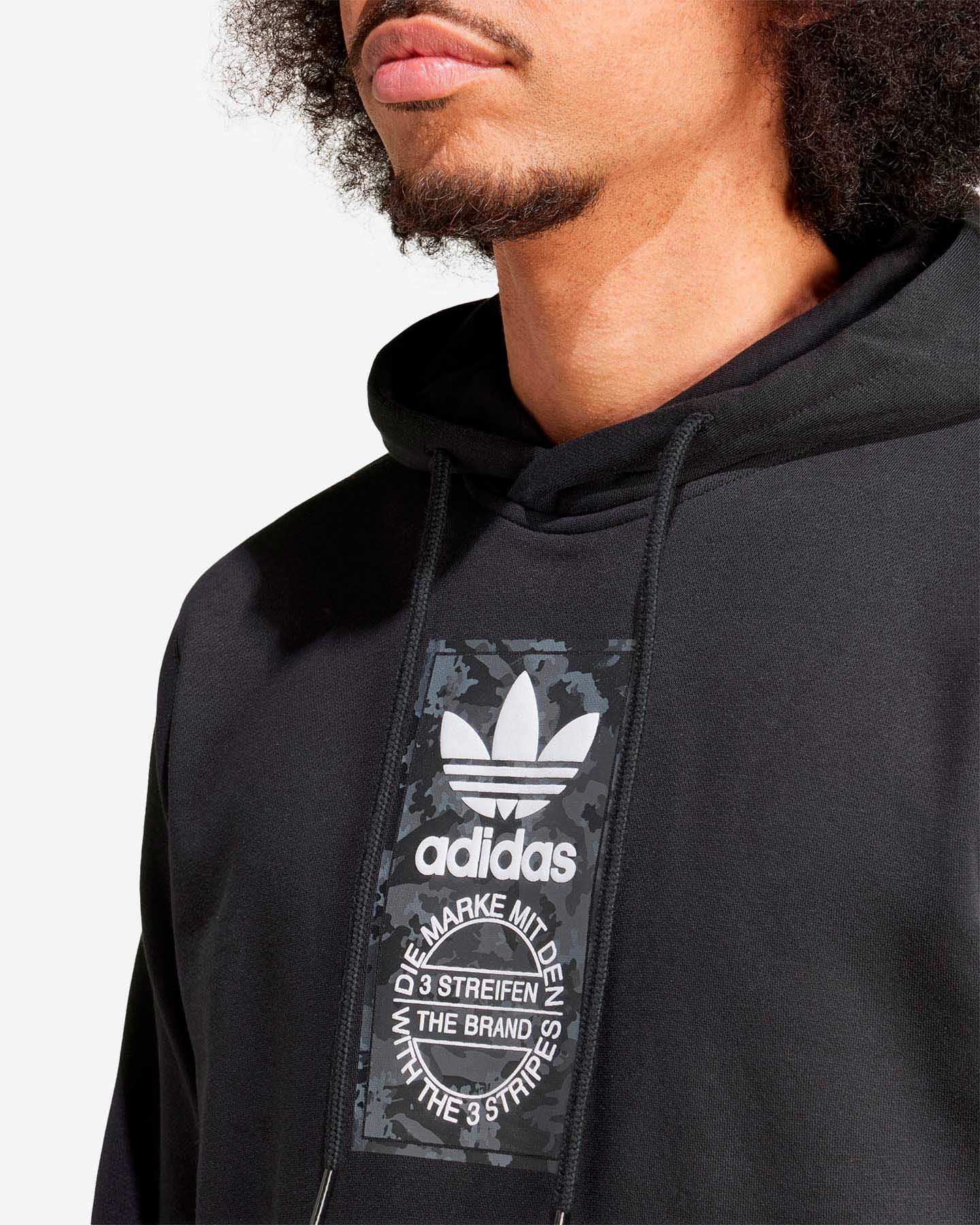 Felpa ADIDAS CAMO M - Nero - 4 | Cisalfa Sport