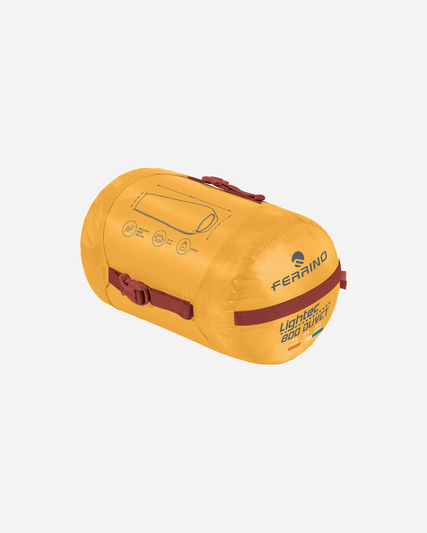 Sacco a pelo piuma FERRINO LIGHTECH 800 DUVET - Giallo - 1 | Cisalfa Sport