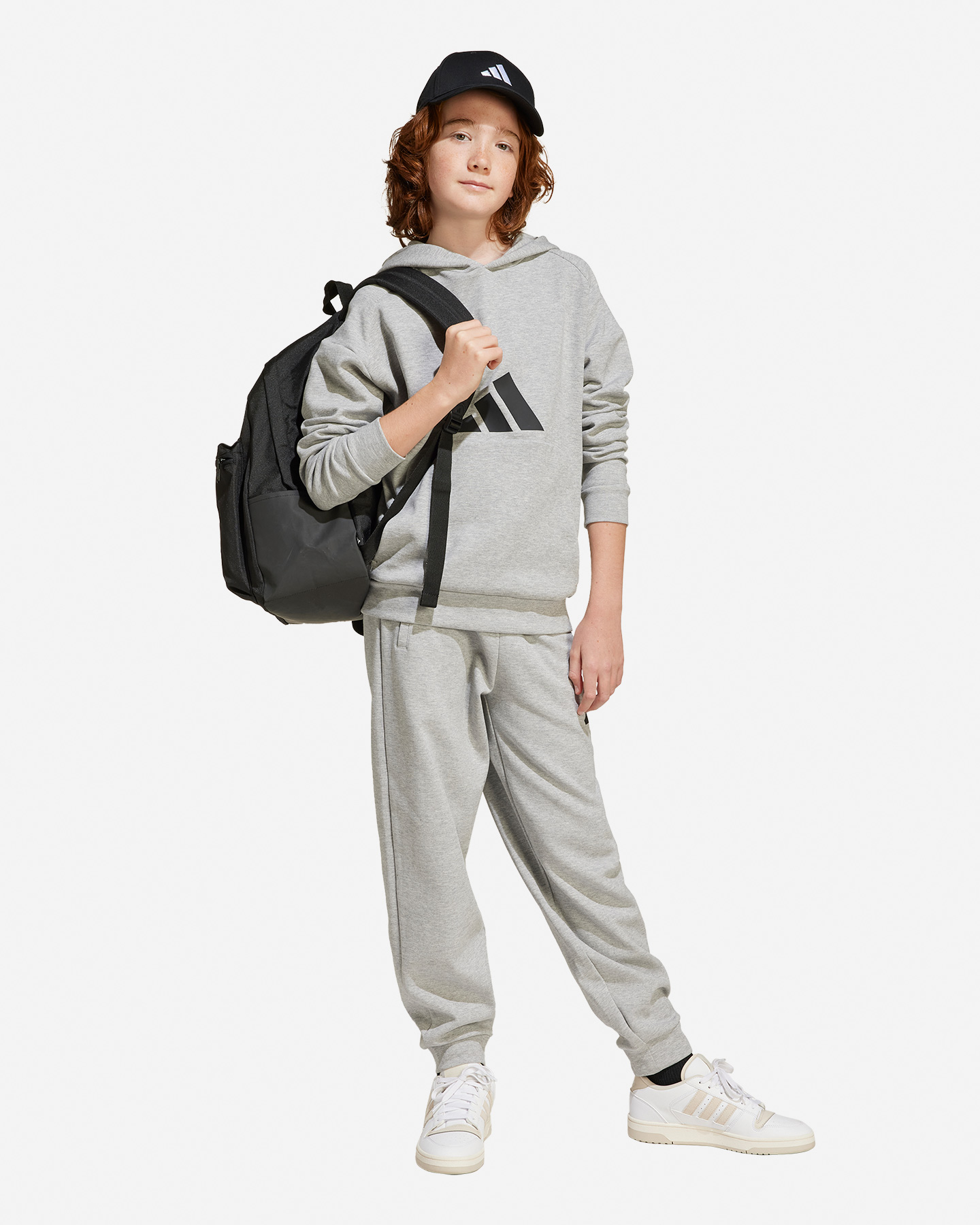 Felpa ADIDAS BIG LOGO JR - Grigio - 5 | Cisalfa Sport