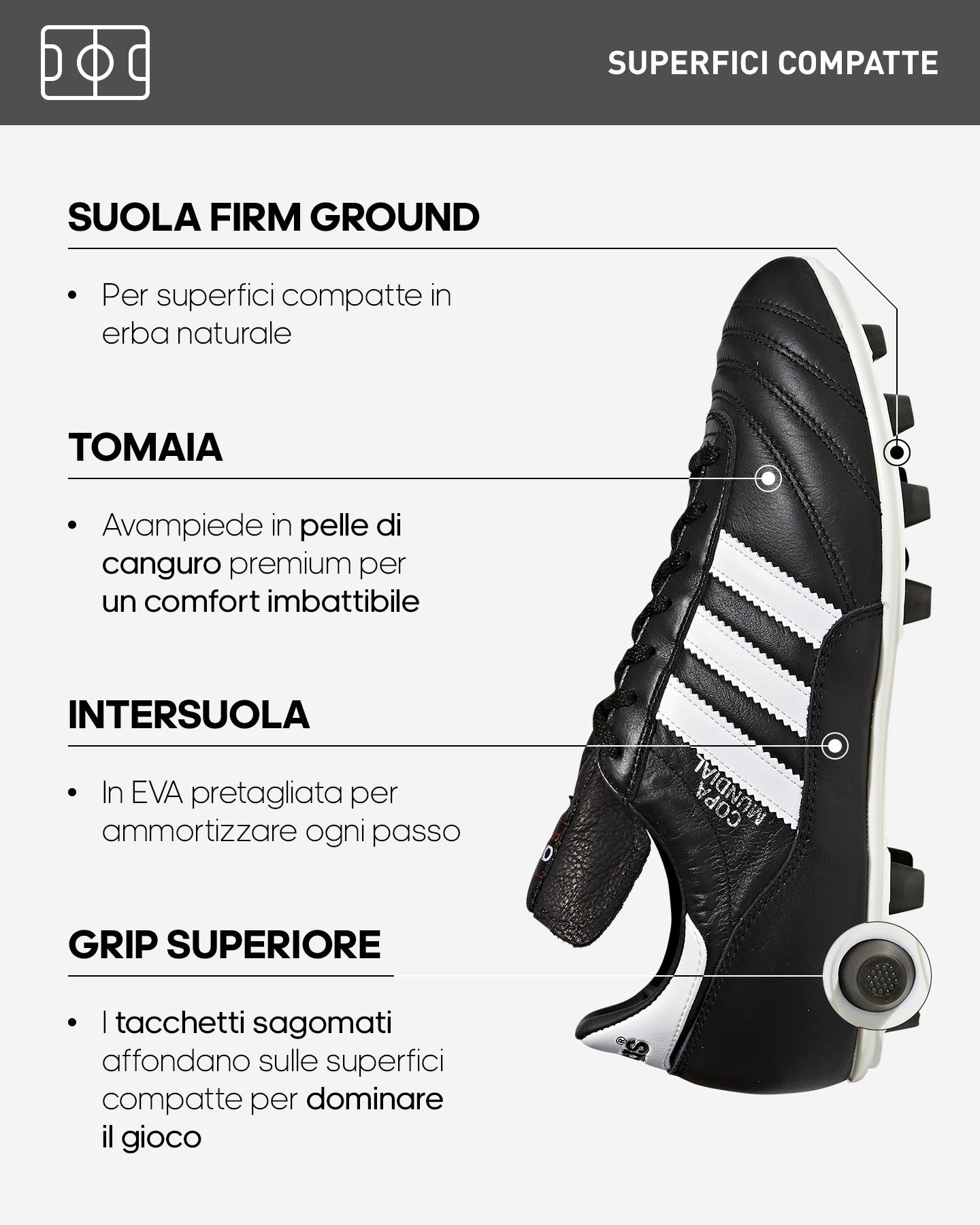 Scarpe calcio copa mundial online