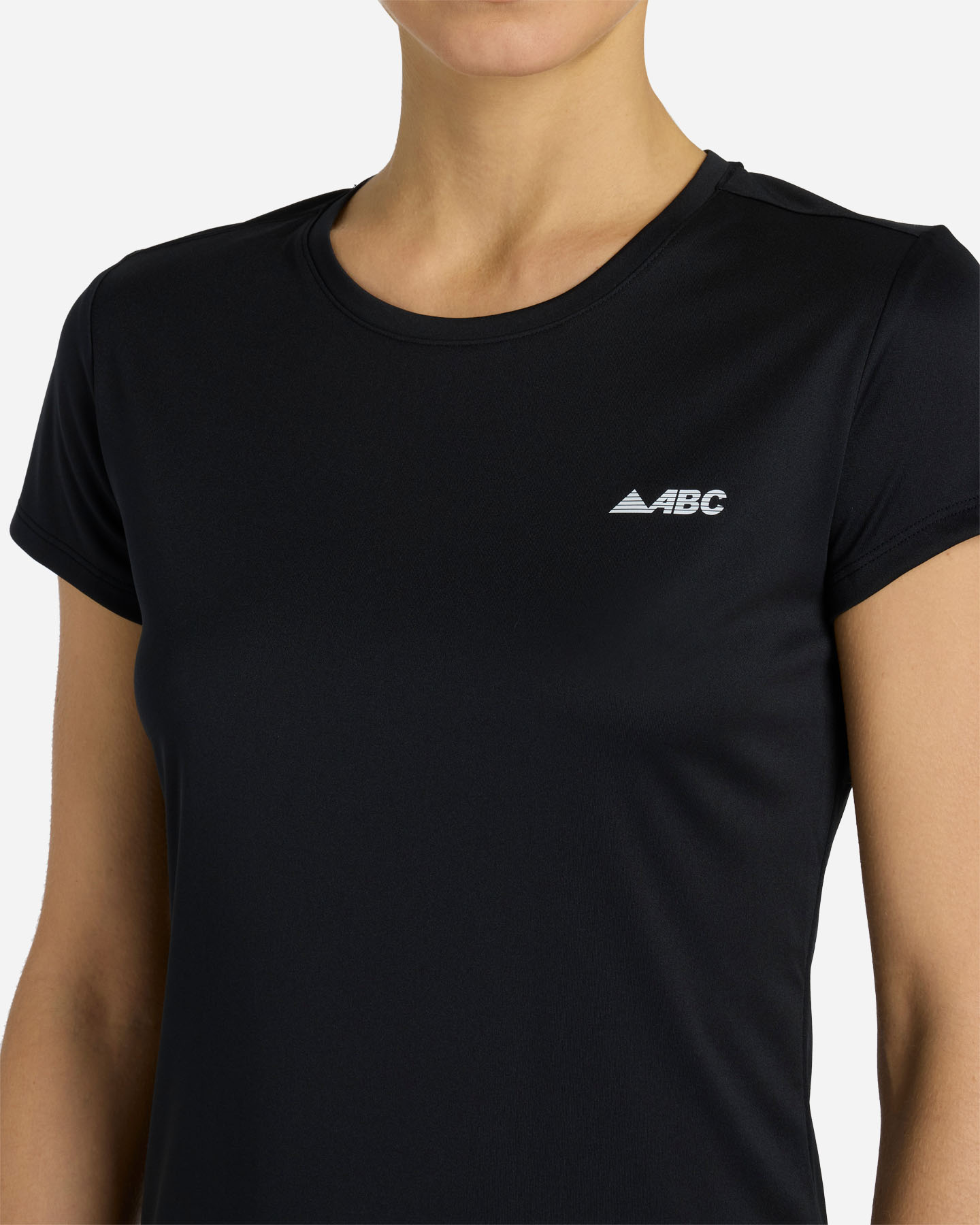 T-shirt tennis ABC ESSENTIAL W - Nero - 5 | Cisalfa Sport