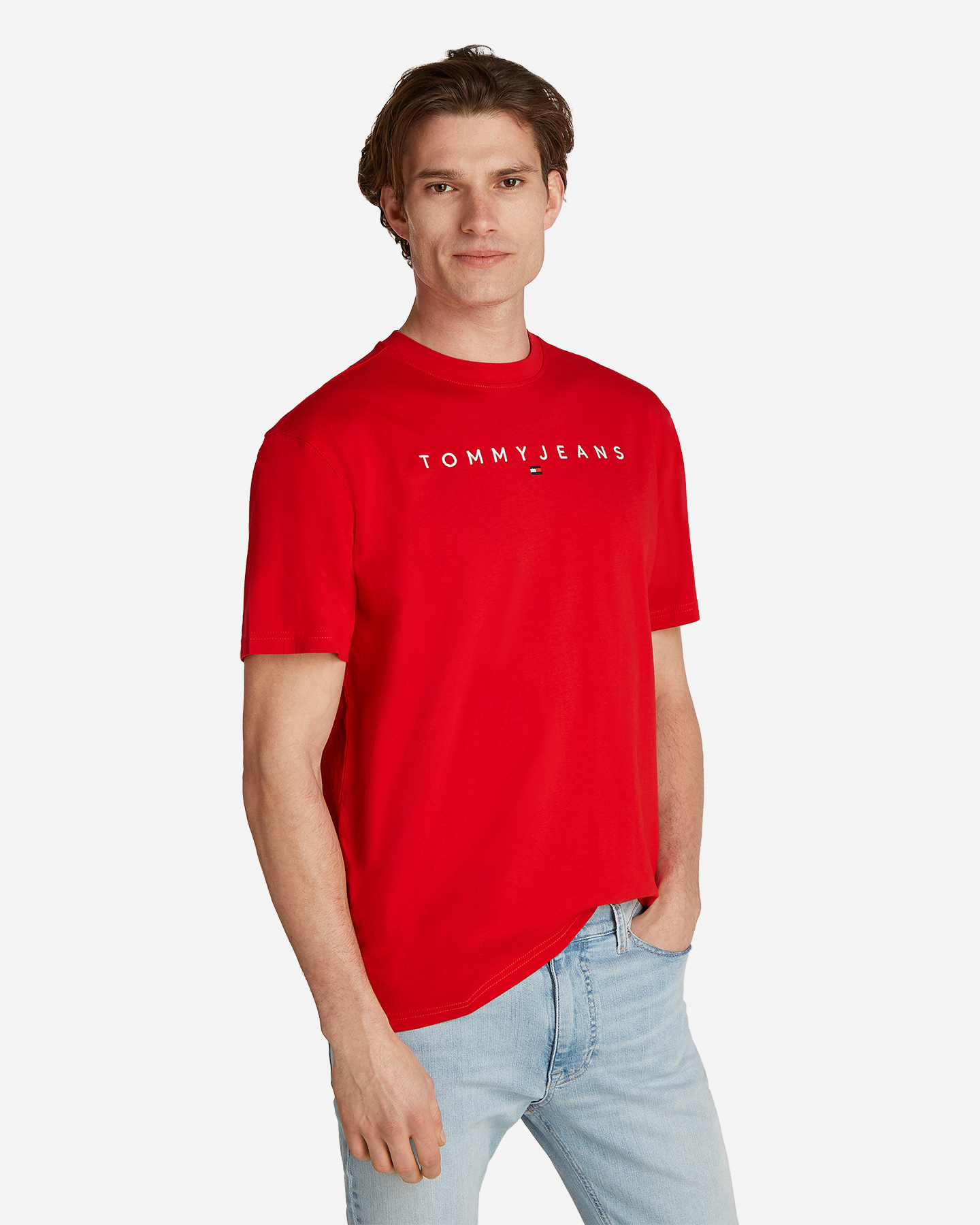 T-shirt TOMMY HILFIGER LINEAR LOGO M - Rosso - 2 | Cisalfa Sport