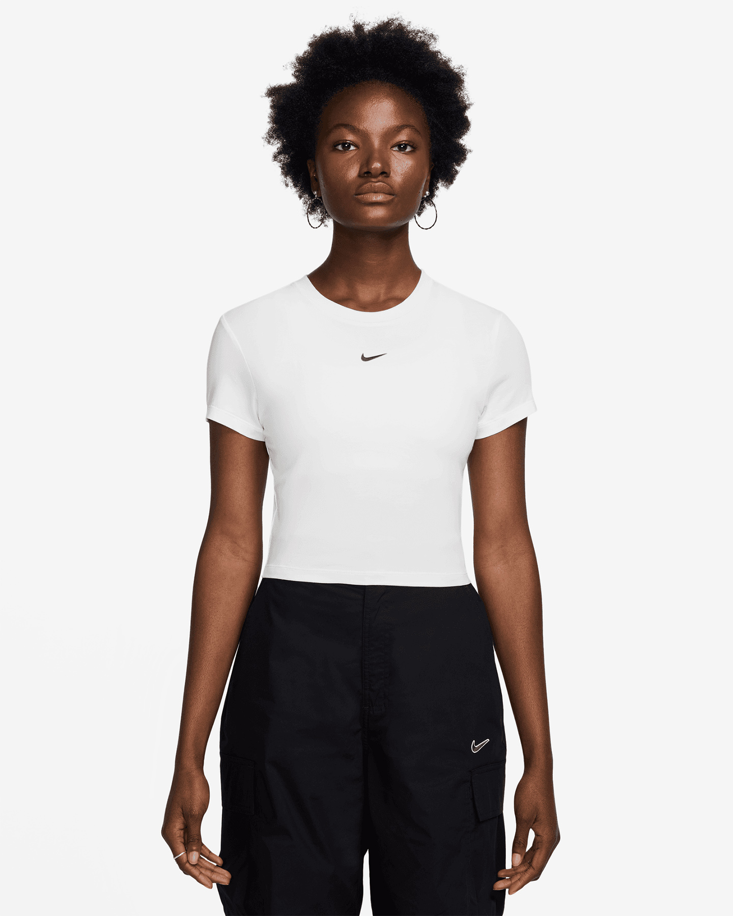 T-shirt NIKE CHILL CROP W - Bianco - 0 | Cisalfa Sport