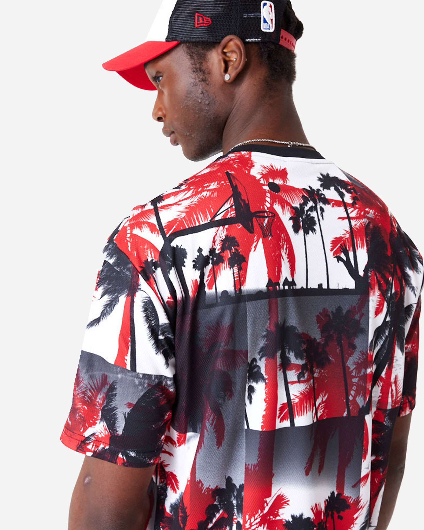 T-shirt NEW ERA PALM TREE CHICAGO BULLS M - Rosso - 4 | Cisalfa Sport