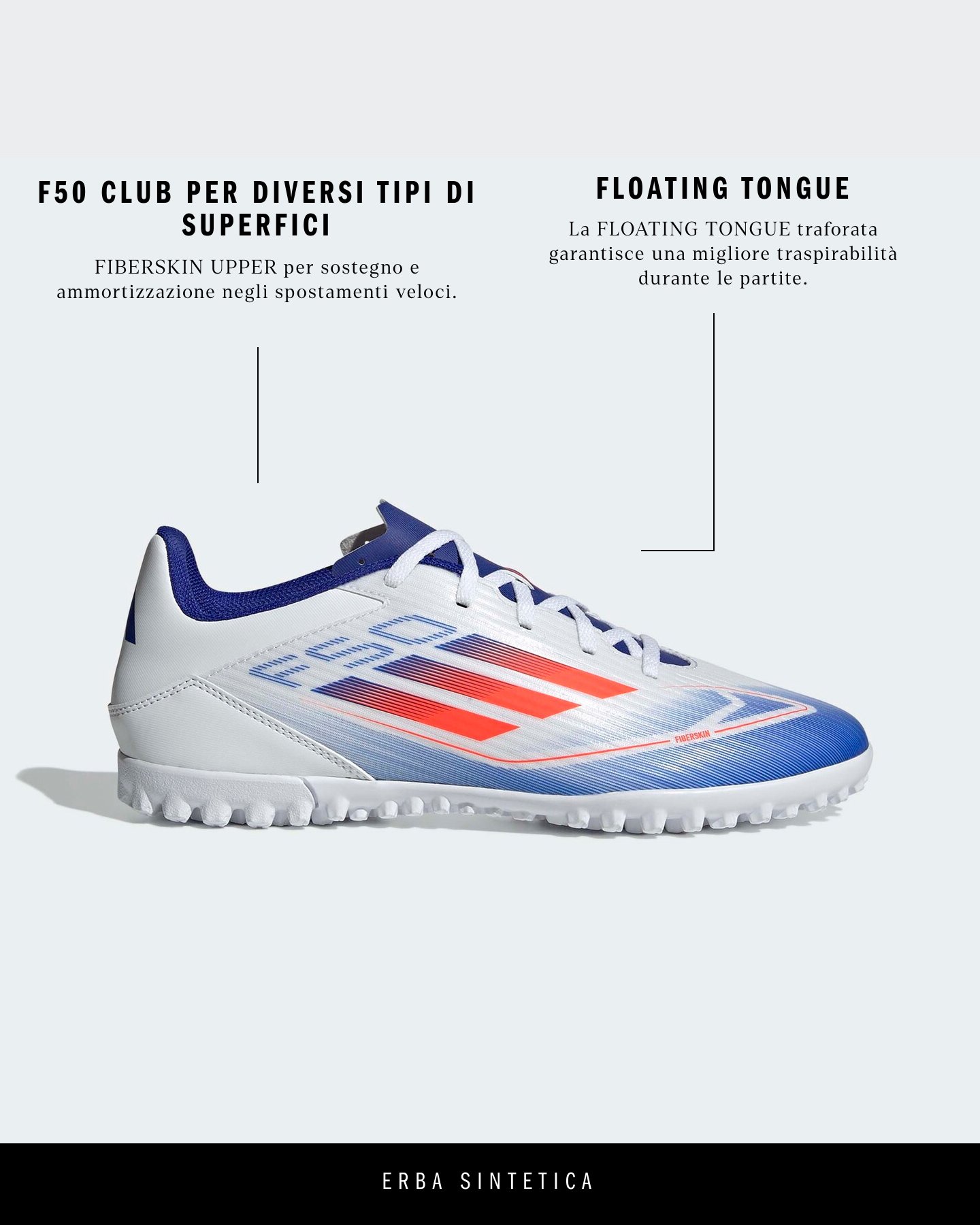 Scarpe calcio ADIDAS F50 CLUB TF M - 1 | Cisalfa Sport