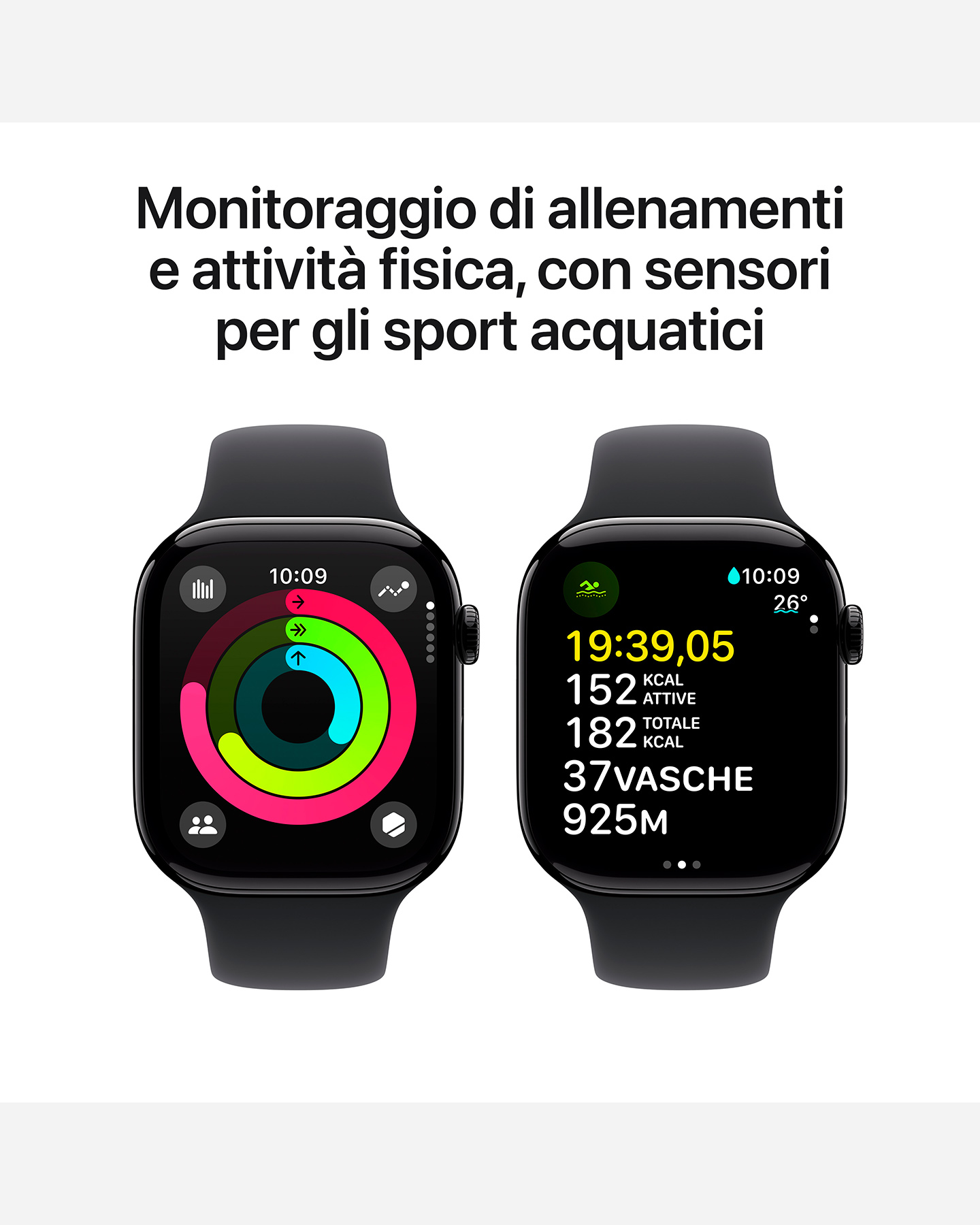 Orologio multifunzione APPLE APPLE WATCH SERIES 10 GPS 46MM - Nero - 3 | Cisalfa Sport