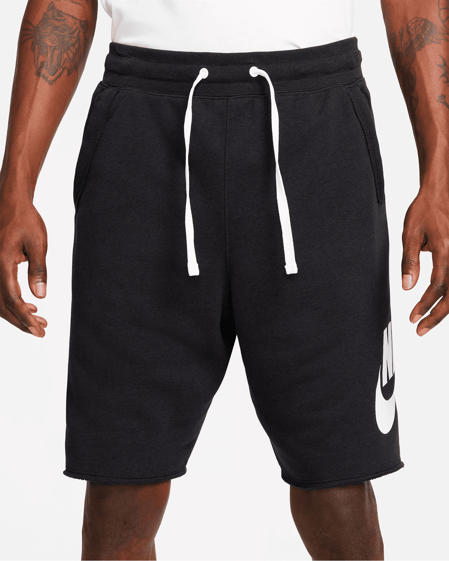 Pantaloncini NIKE ALUMNI BIG LOGO RAW CUT M - Nero - 1 | Cisalfa Sport