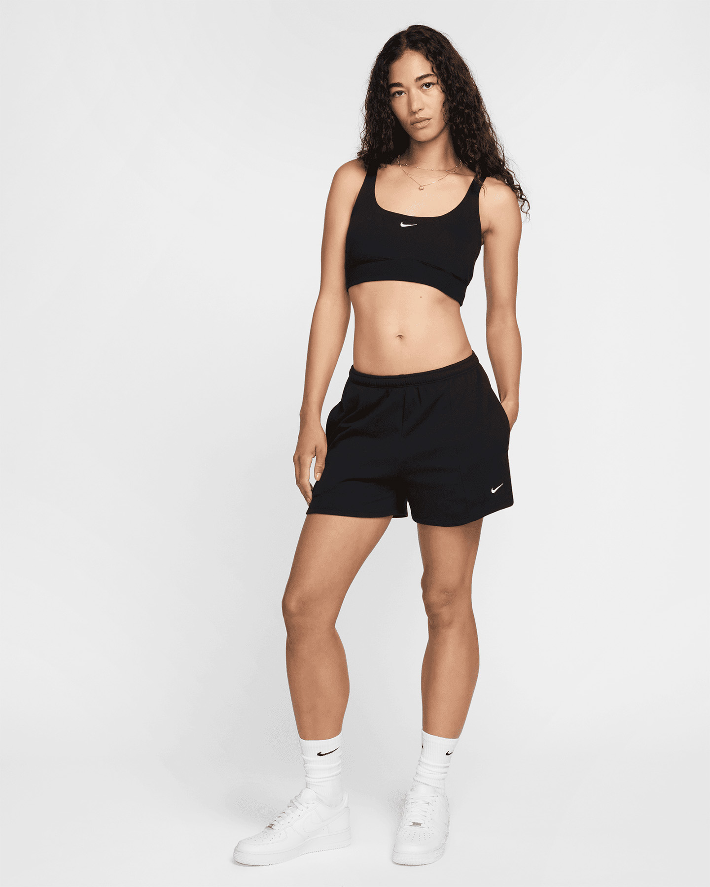 Pantaloncini NIKE CHILL SMALL LOGO W - Nero - 1 | Cisalfa Sport