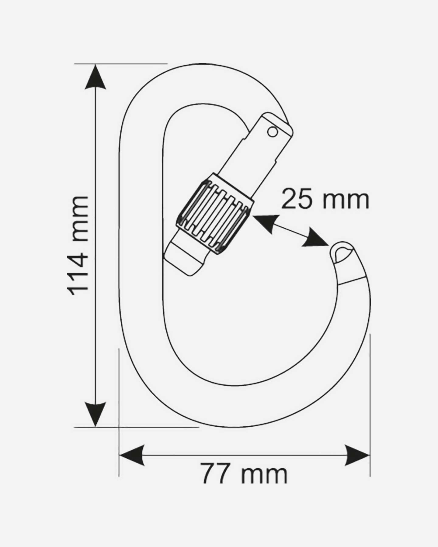 Moschettone CAMP MOSCHETTONE CAMP CORE LOCK 2925 - 5 | Cisalfa Sport