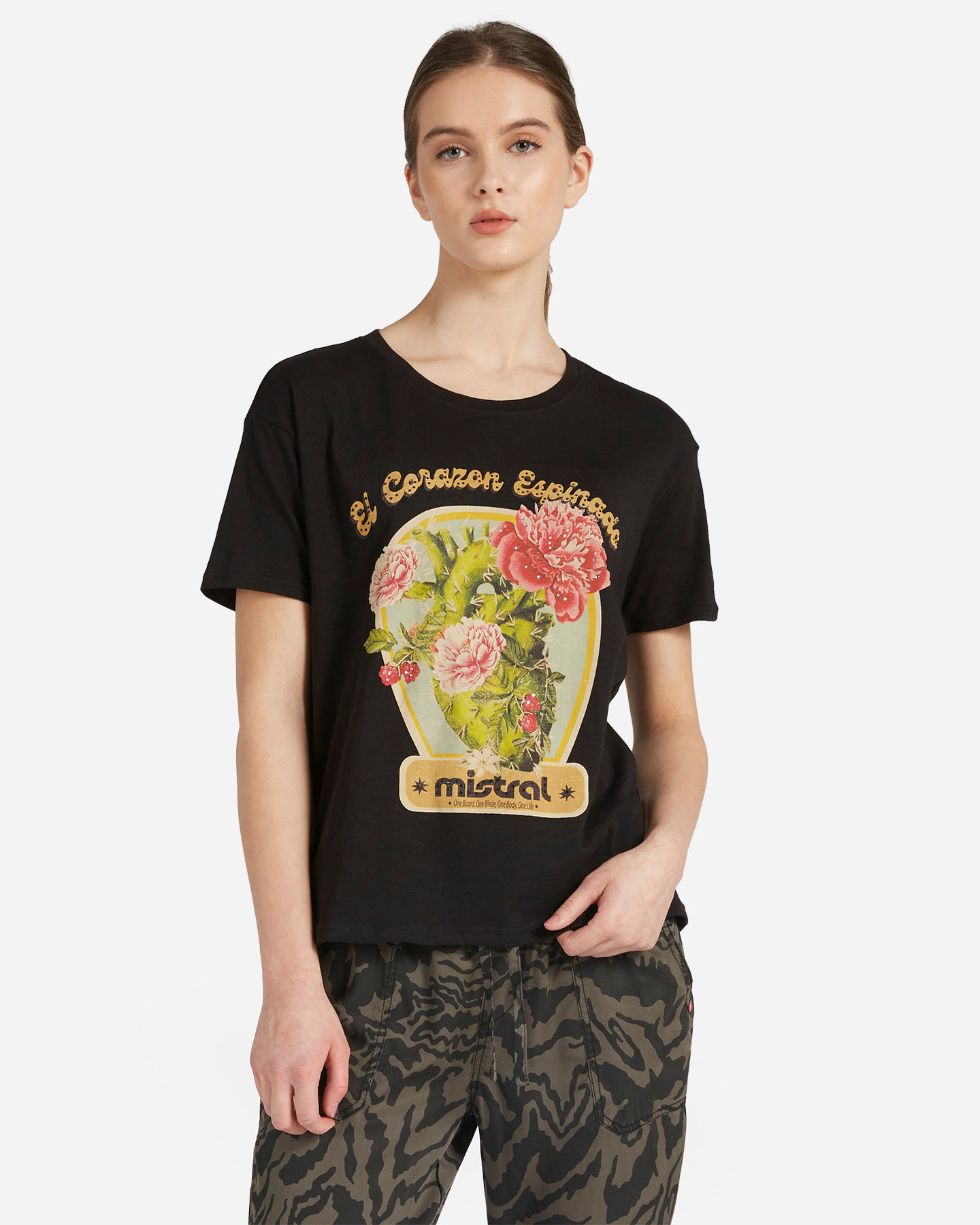T-shirt MISTRAL EL CORAZON W - Nero - 0 | Cisalfa Sport