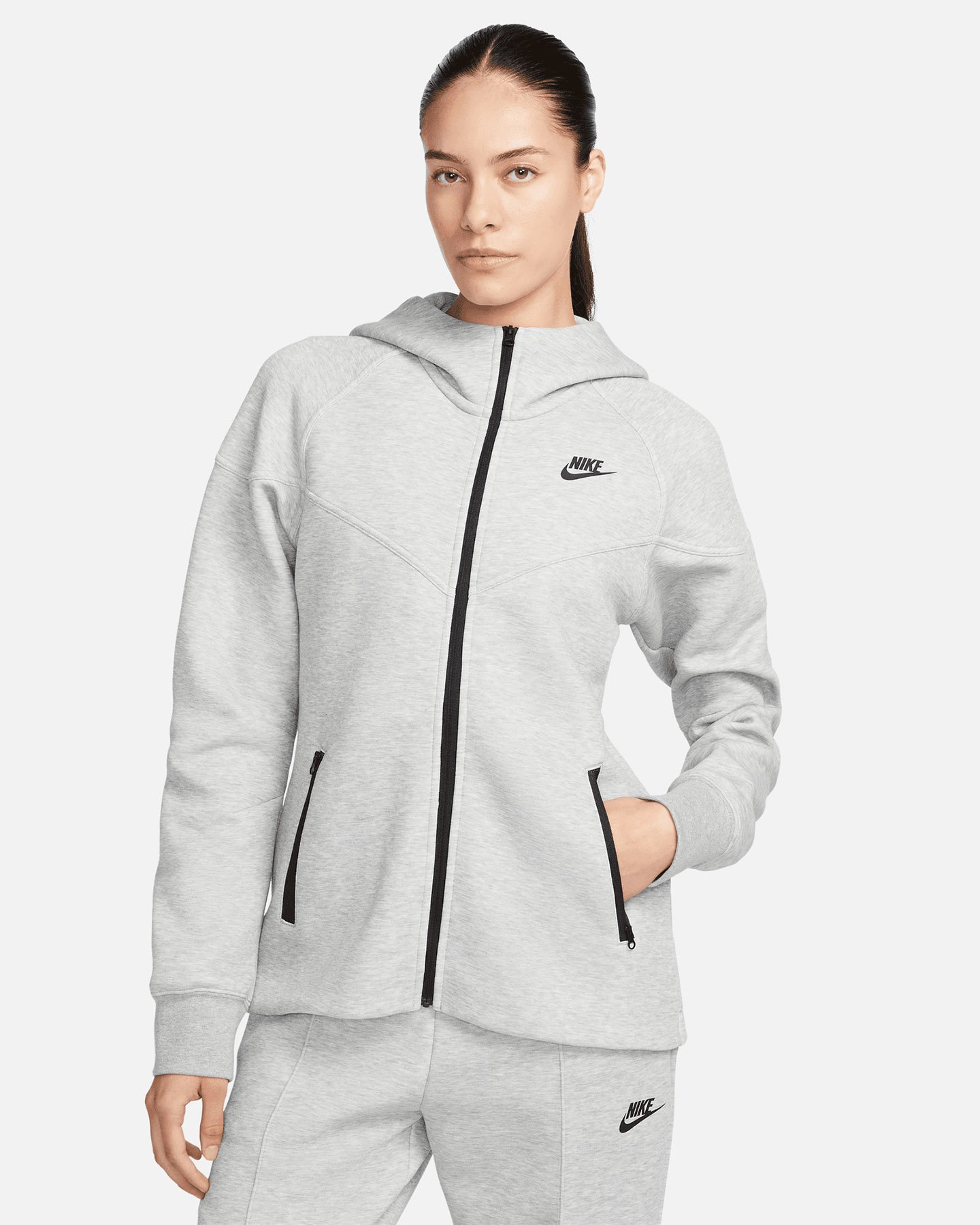 Felpa NIKE TECH FLEECE W - Grigio - 0 | Cisalfa Sport