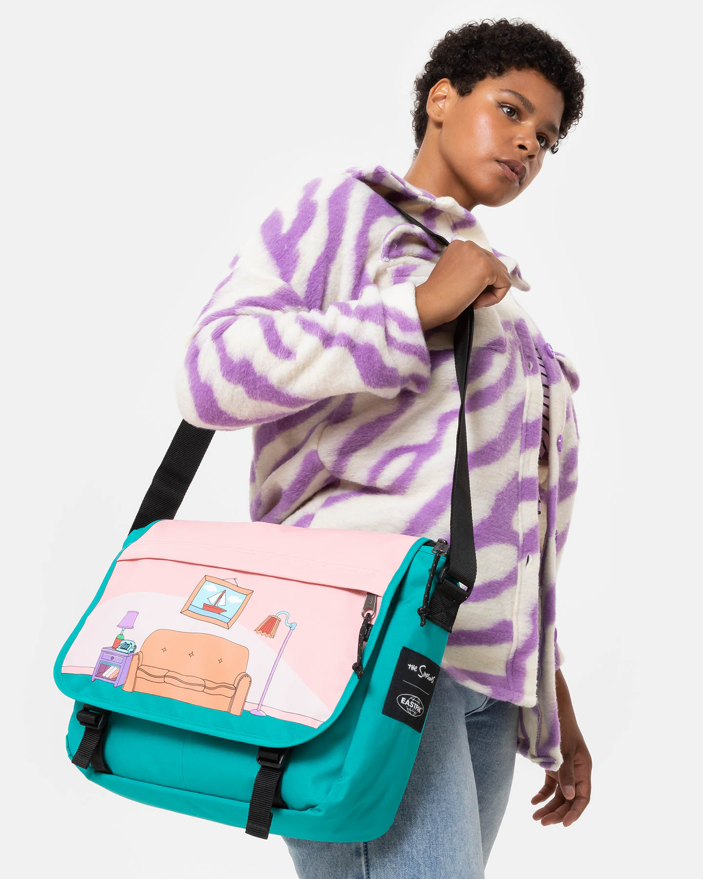 Tracolla EASTPAK DELEGATE+ THE SIMPSONS SOFA - Color mix - 1 | Cisalfa Sport