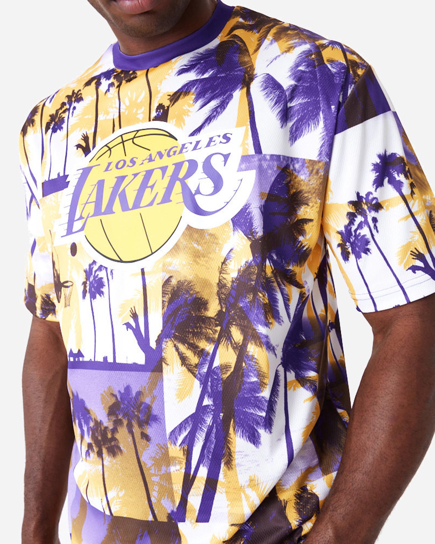 T-shirt NEW ERA PALM TREE LOS ANGELES LAKERS M - Nero - 3 | Cisalfa Sport