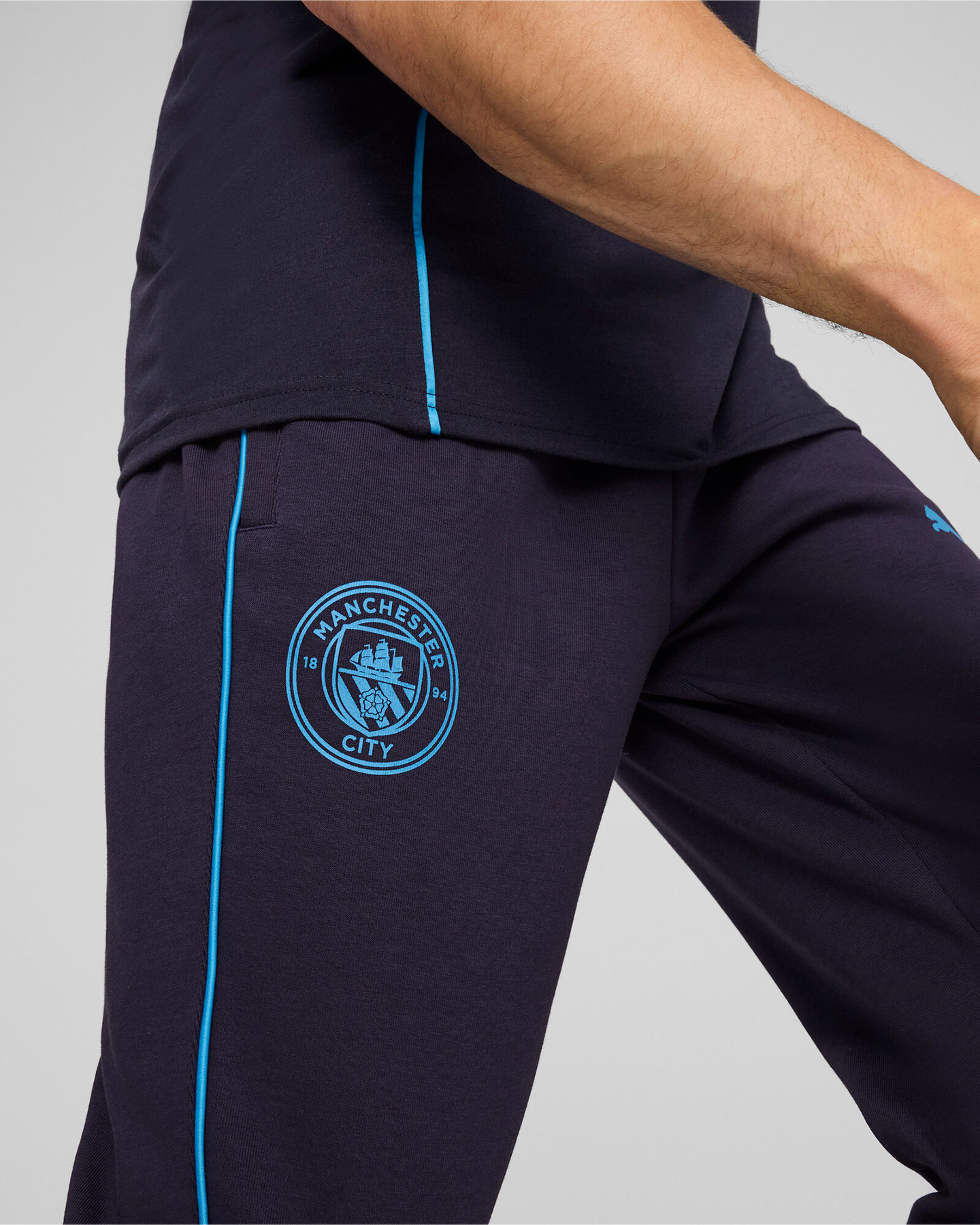 Abbigliamento calcio ufficiale PUMA MANCHESTER CITY CASUALS M - Blu Navy - 4 | Cisalfa Sport