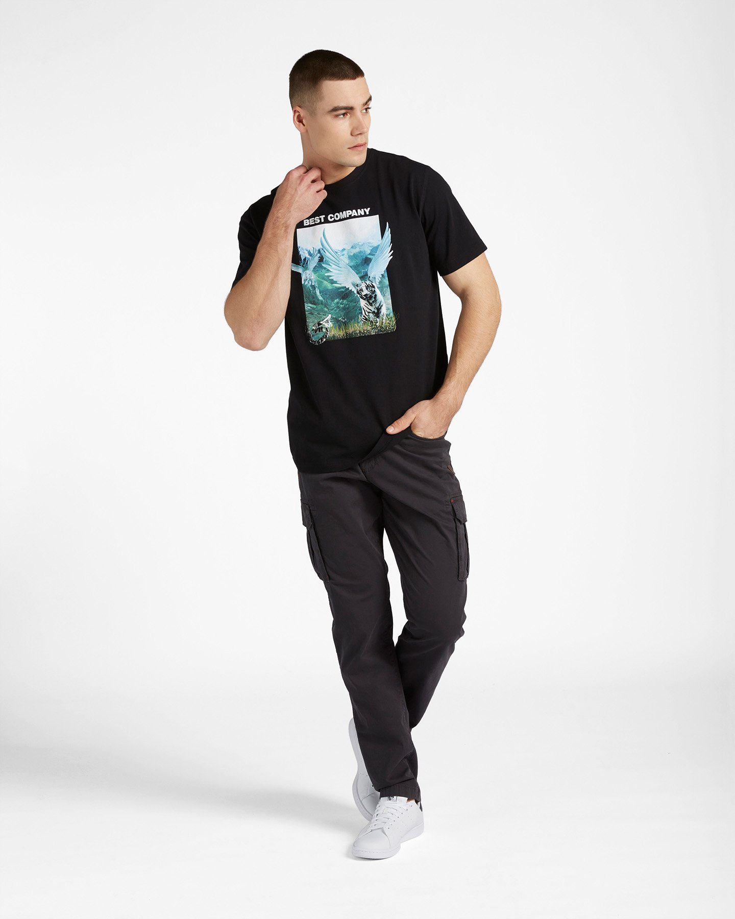 T-shirt BEST COMPANY BOX TIGER M - Nero - 1 | Cisalfa Sport