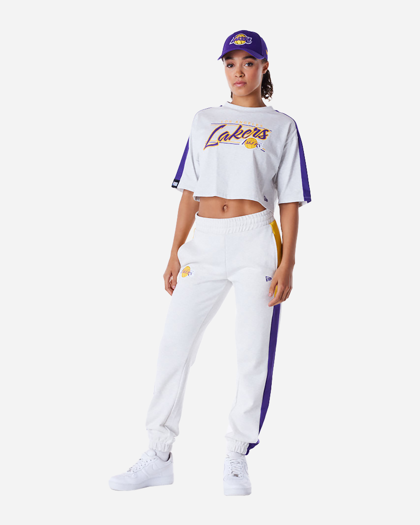 T-shirt NEW ERA CROP LAKERS W - Bianco - 3 | Cisalfa Sport
