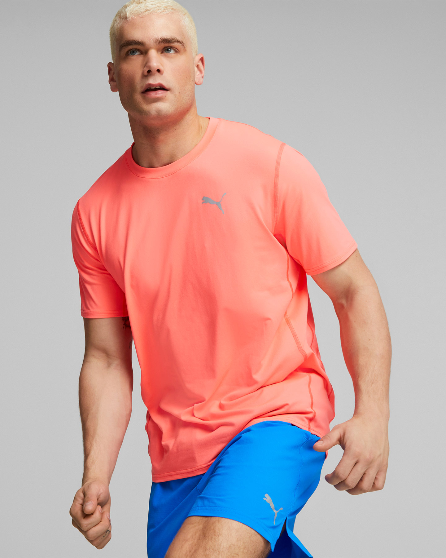 T-shirt running PUMA CLOUDSPUN M - Rosa - 2 | Cisalfa Sport
