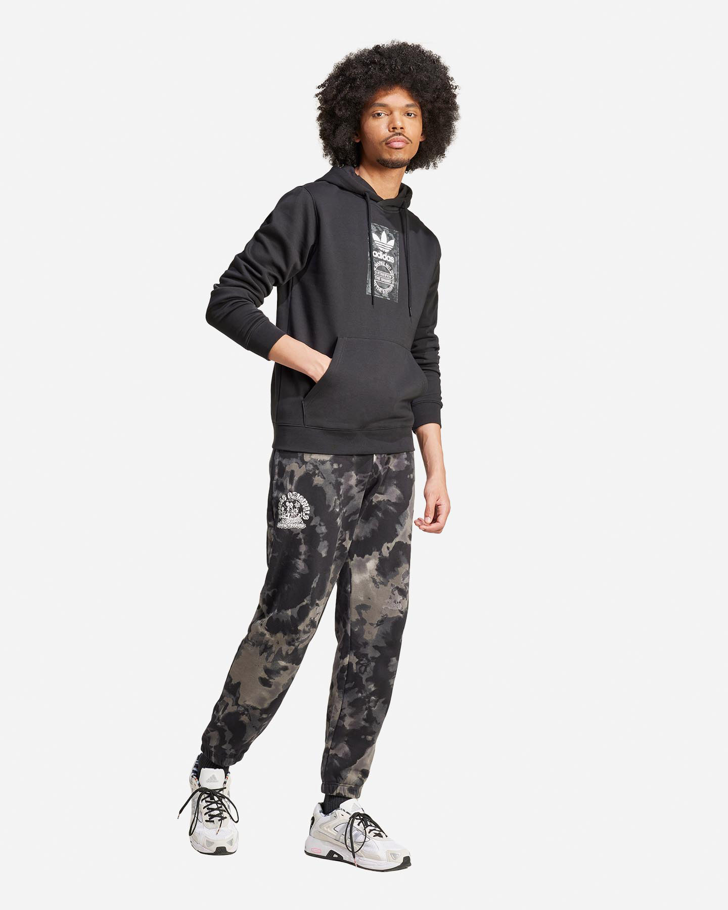 Felpa ADIDAS CAMO M - Nero - 3 | Cisalfa Sport