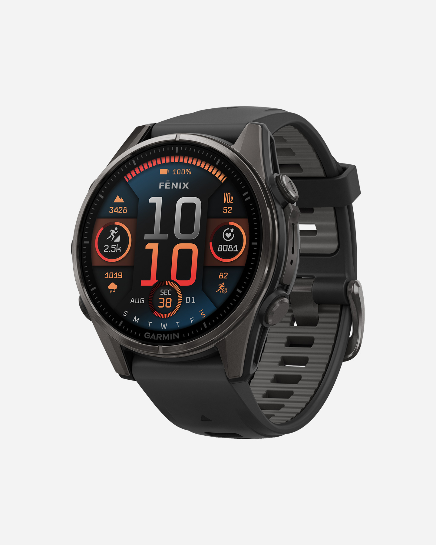 Orologio multifunzione GARMIN FENIX 8 AMOLED 43MM SAPPHIRE - Grigio - 2 | Cisalfa Sport