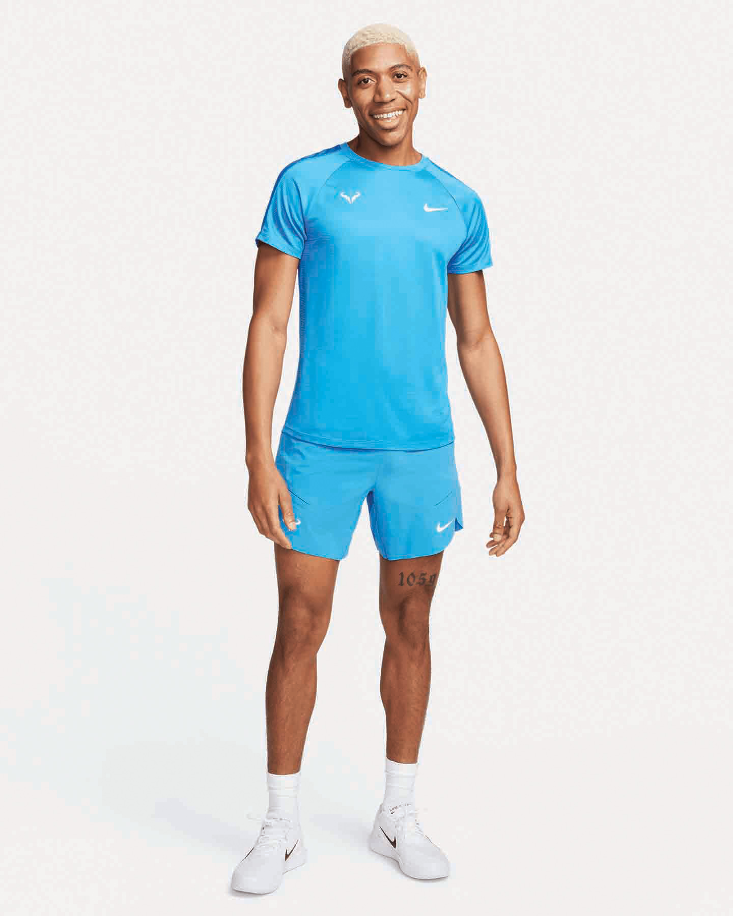 T-shirt tennis NIKE RAFA CHALLENGER DRI FIT M - Blu - 5 | Cisalfa Sport