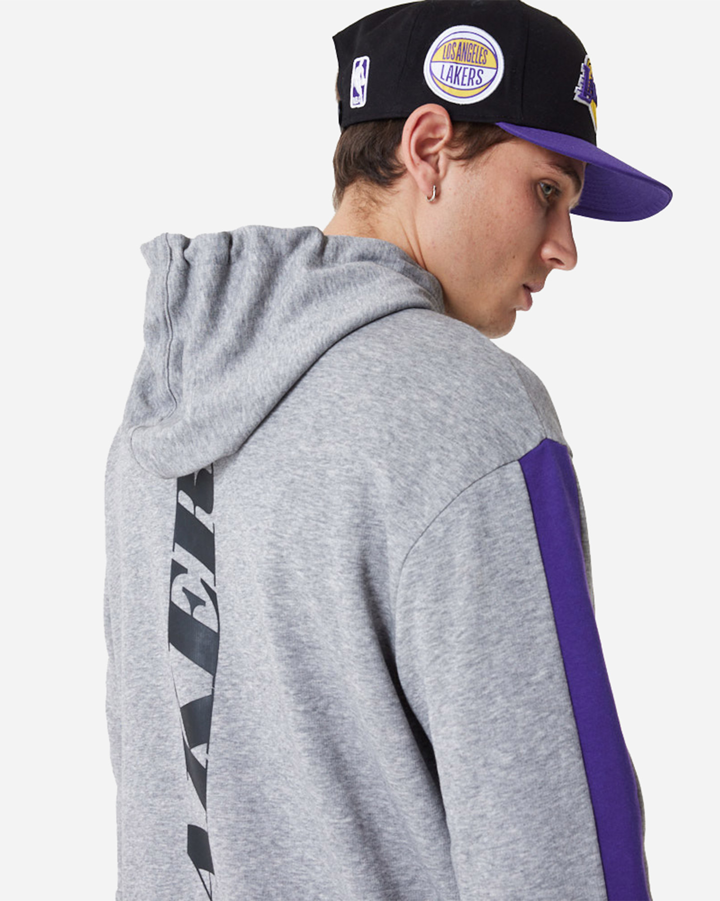 Felpa NEW ERA LOS ANGELES LAKERS M - Grigio - 3 | Cisalfa Sport