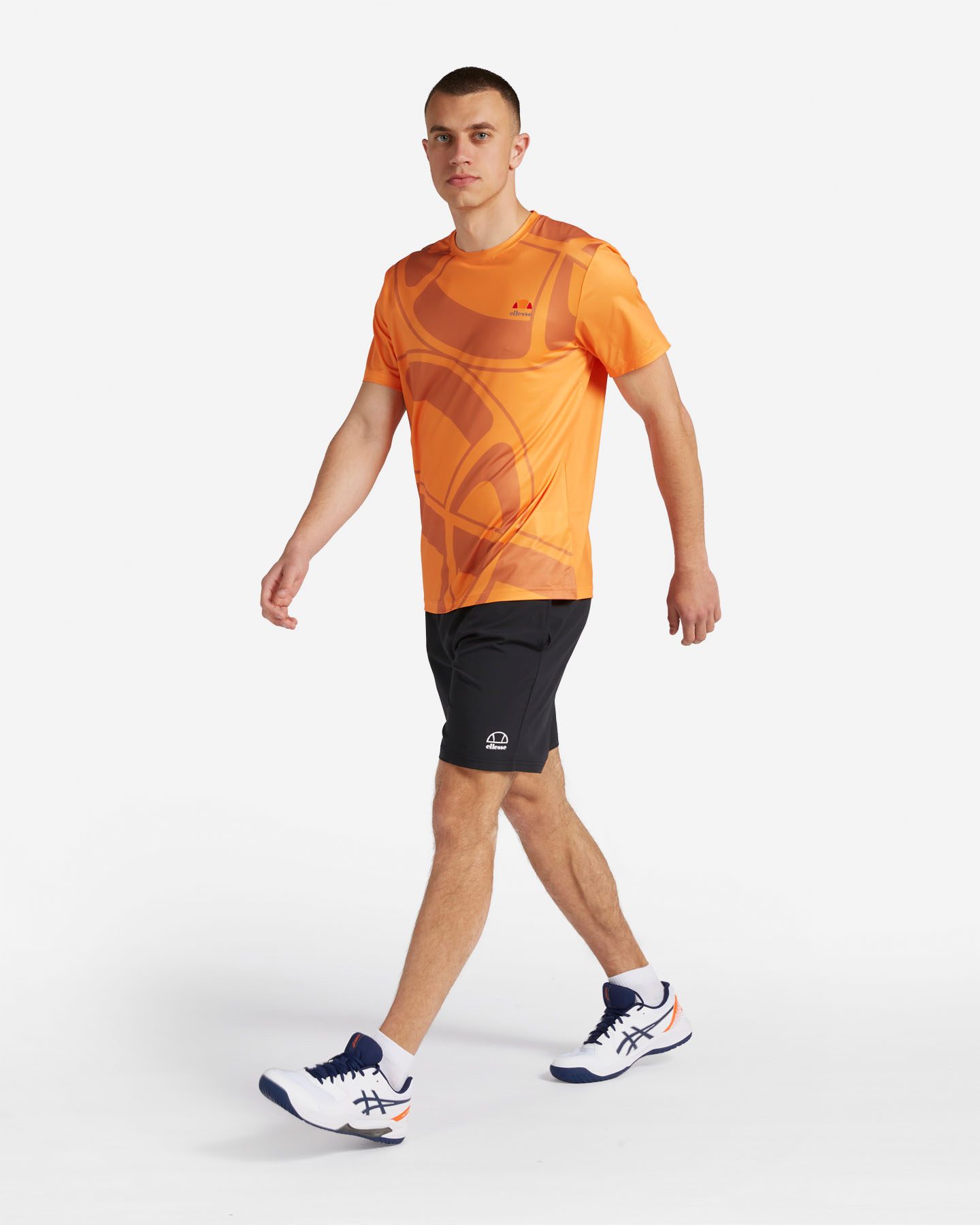 T-shirt tennis ELLESSE CHAIN LOGO M - Arancione - 3 | Cisalfa Sport