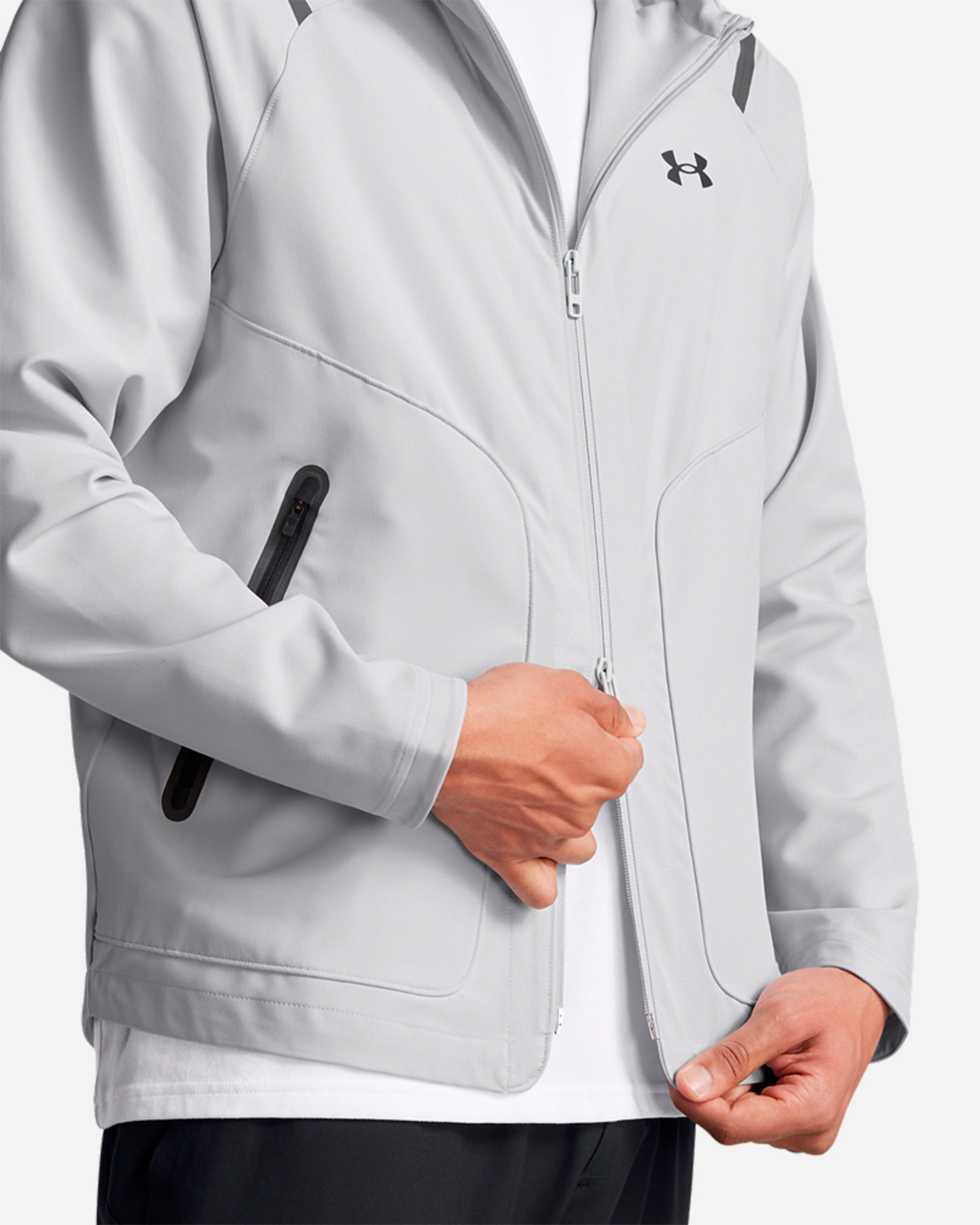 Felpa UNDER ARMOUR UNSTOPPABLE M - Bianco - 5 | Cisalfa Sport