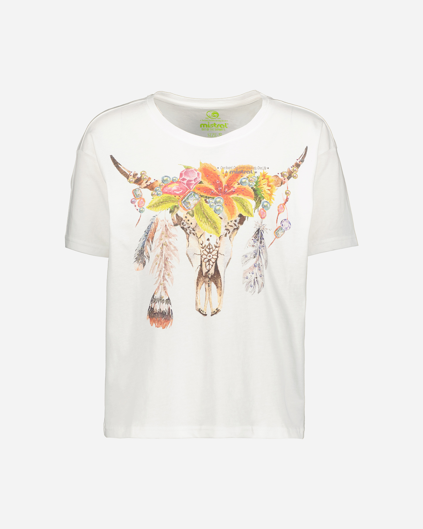 T-shirt MISTRAL ETNIC COLLECTION W - Bianco - 5 | Cisalfa Sport
