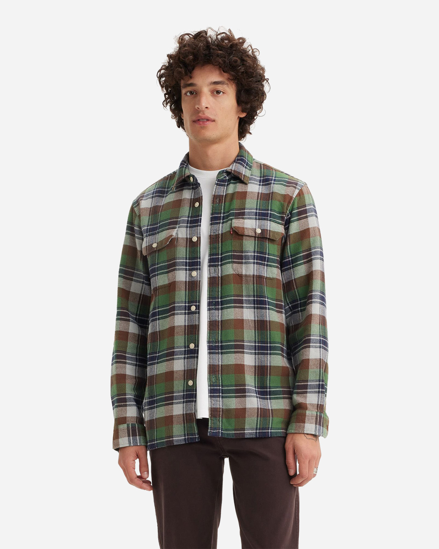 Camicia LEVI'S FLANELLA CHECK M - Verde - 1 | Cisalfa Sport