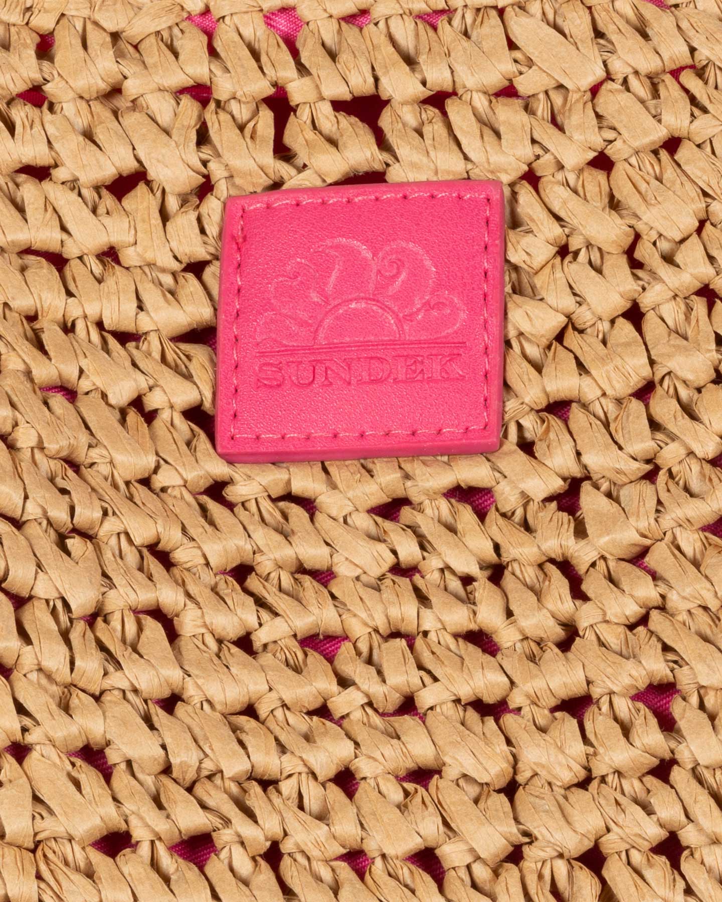 Borsa SUNDEK RAFFIA CONTRASTO W - Fucsia - 1 | Cisalfa Sport