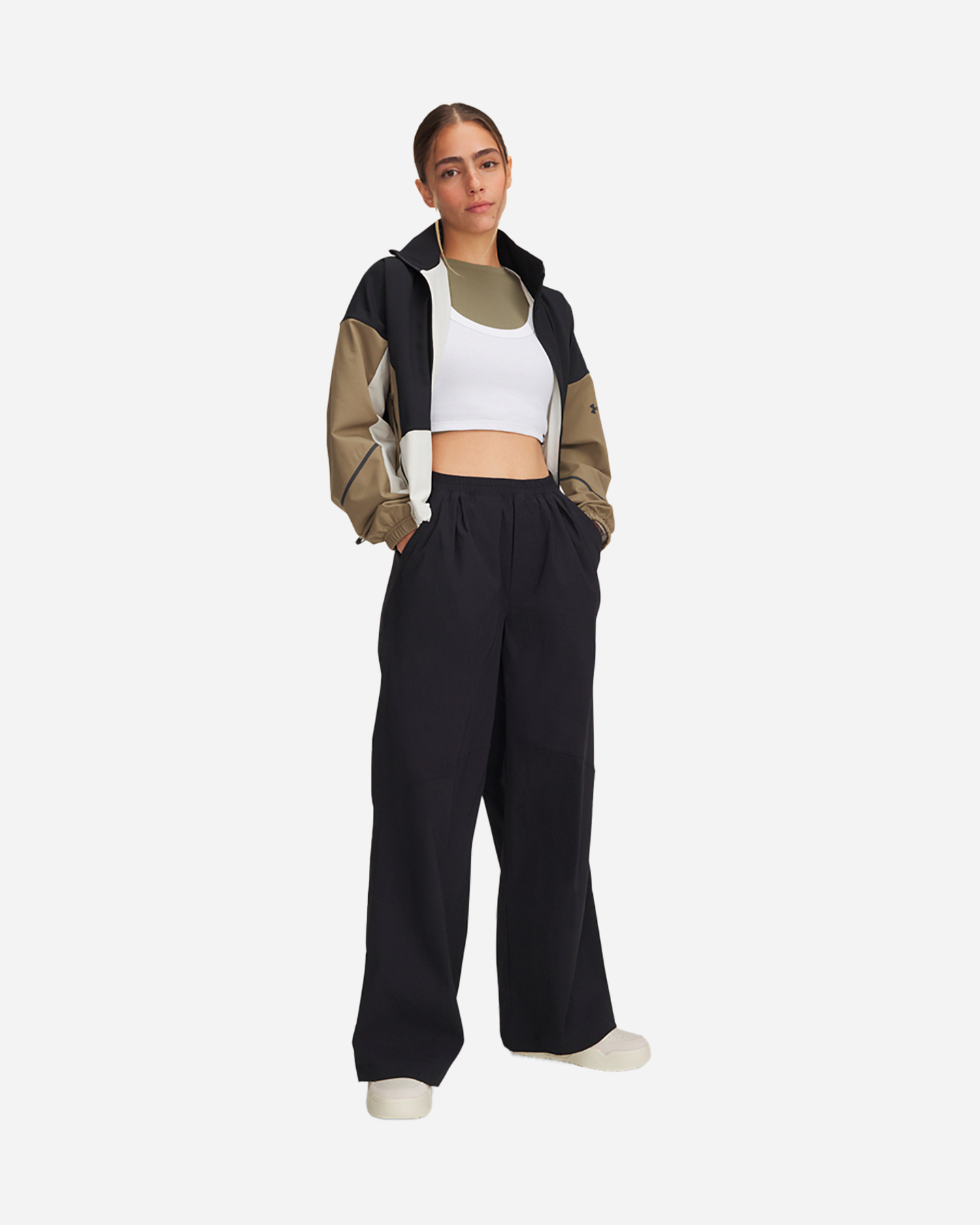 Pantalone UNDER ARMOUR PARACHUTE W - Nero - 2 | Cisalfa Sport