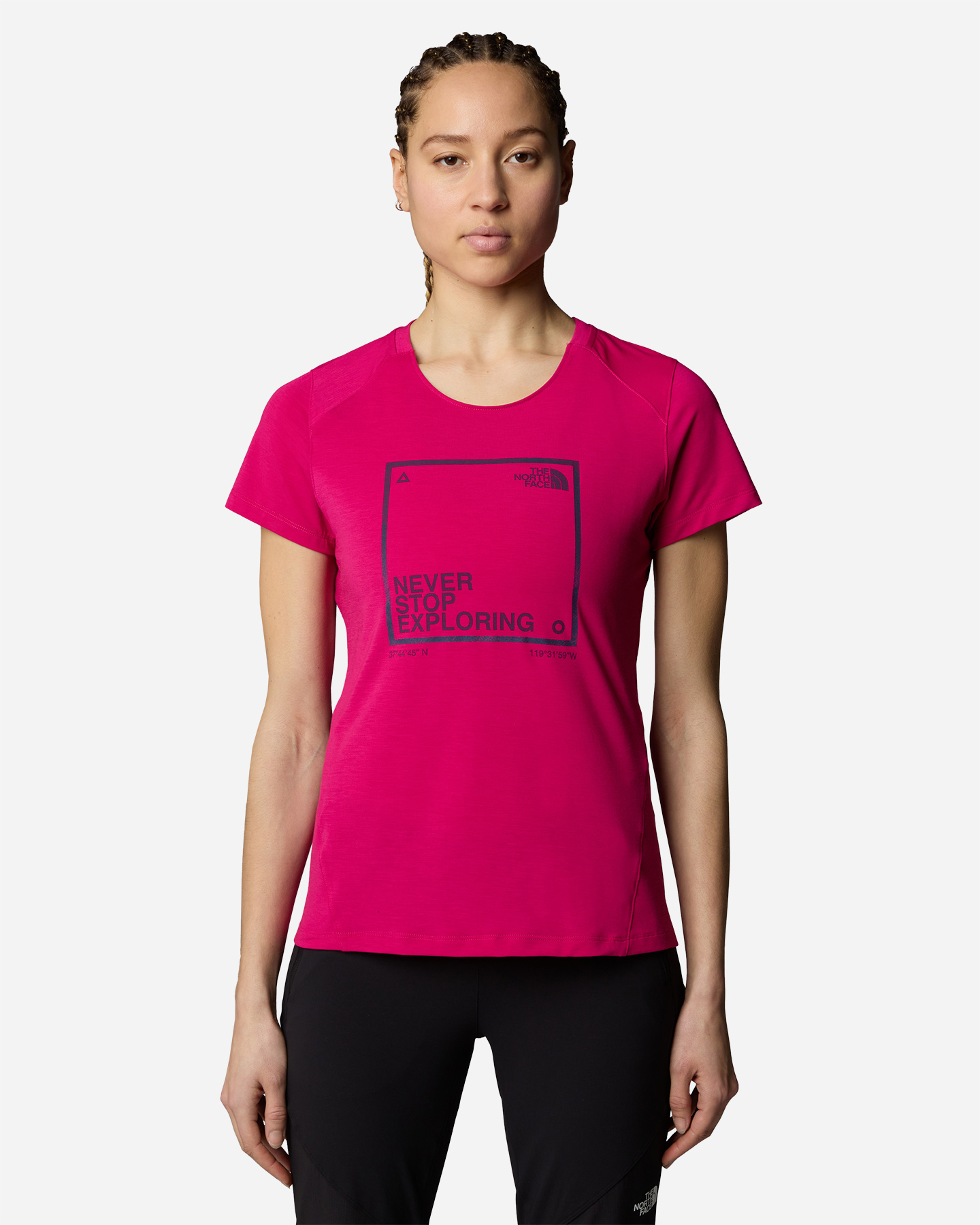 T-shirt THE NORTH FACE LIGHTNING W - Rosa - 2 | Cisalfa Sport